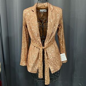 ASOS design seguin gold blazer